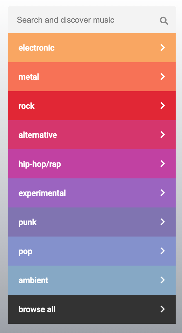filled artist input form